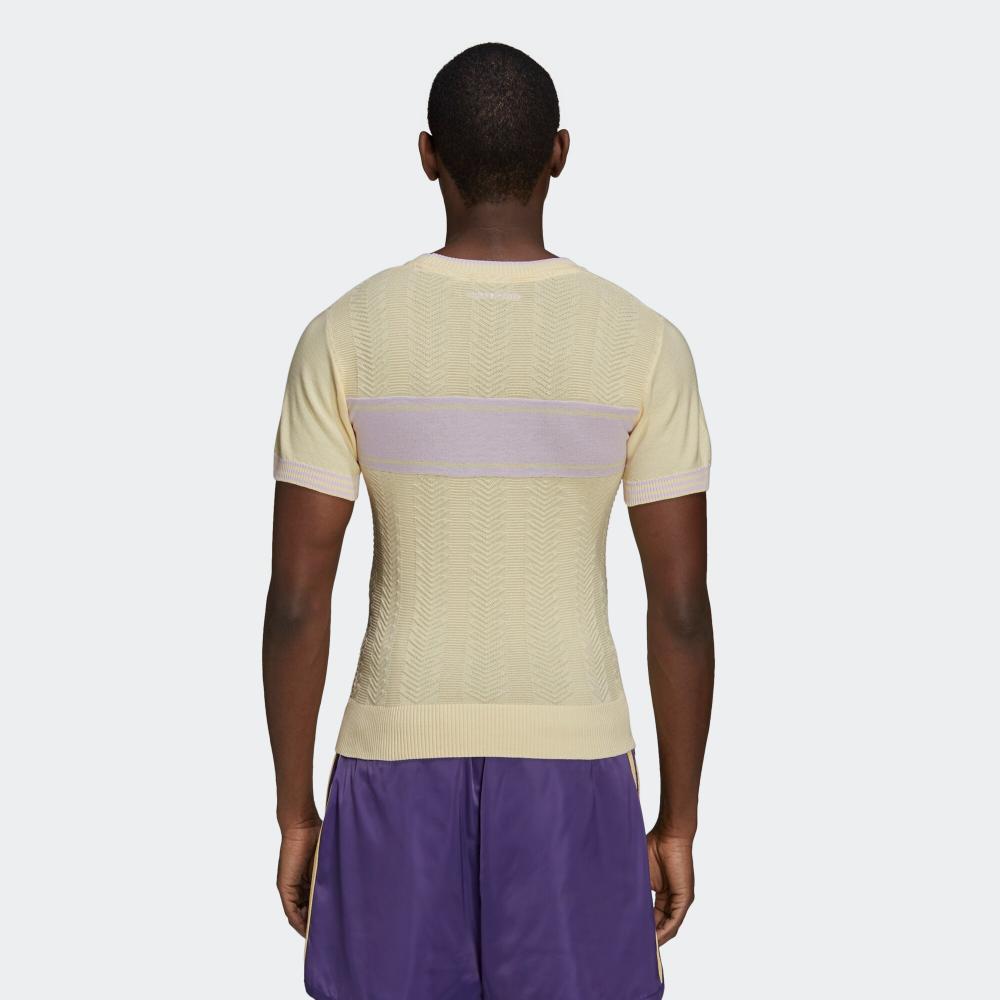 adidas Originals X Wales Bonner Kollaboration Schnelltrocknend Feuchtigkeitsableitend Atmungsaktiv Ultraleicht Kurzarm T-Shirt Unisex Oberteile GU0751