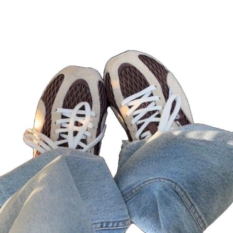 Retro buty z siatki wędkarskiej damskie 2025 nowe letnie siatkowe oddychające buty sportowe i rekreacyjne na miękkiej podeszwie buty treningowe Forrest Gump