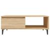 Coffee Table, Sonoma Oak, 90x60x35 Cm, Wood-based Material