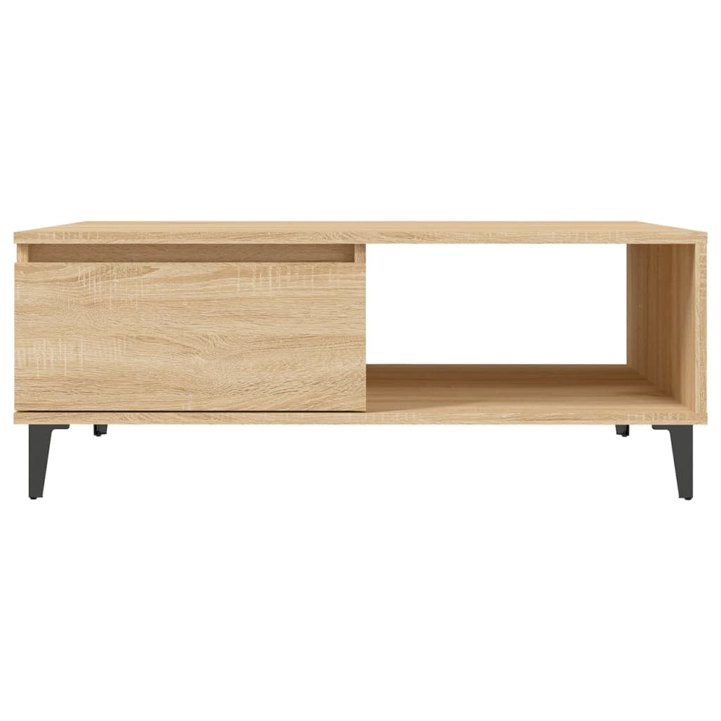  Coffee Table, Sonoma Oak, 90x60x35 Cm, Wood-based Material