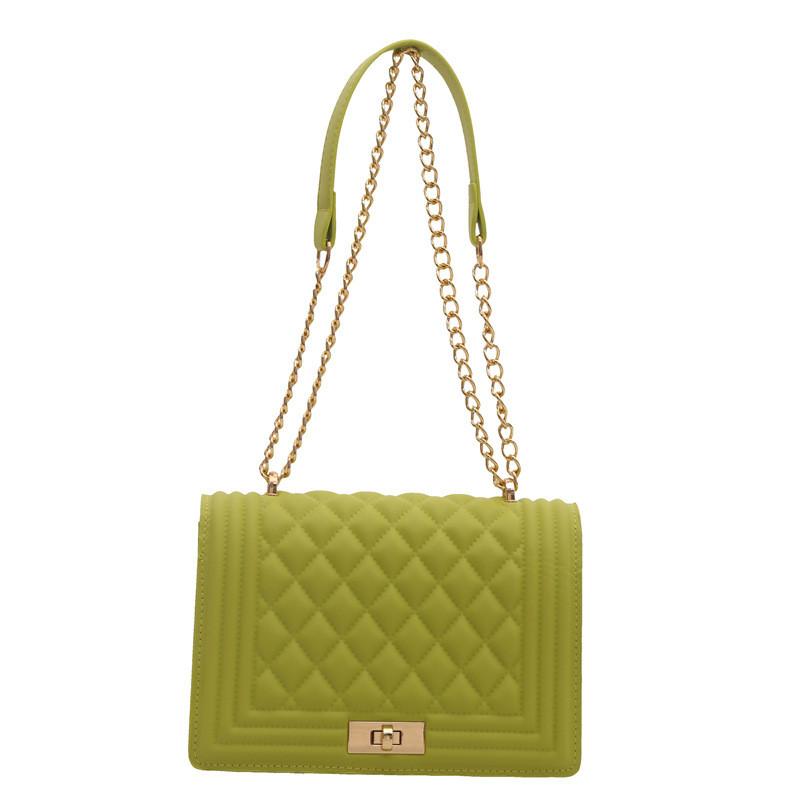 Pu Leather Retro Single Shoulder Bag With Chain Detail For Daily Use