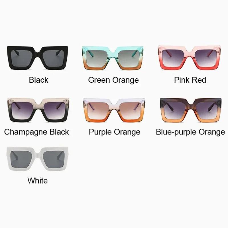 Square Oversized Sunglasses Woman Fashion Sun Glasses Female Lady Brand Designer Vintage Shades