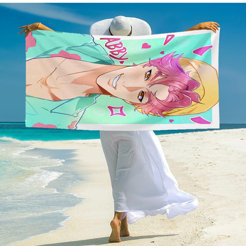 Ultra-Soft Beach Towel with Saja Boys Theme,Ideal for Pool - Camping, Diving - Perfect Travel Essential, Vibrant Beach Towel.