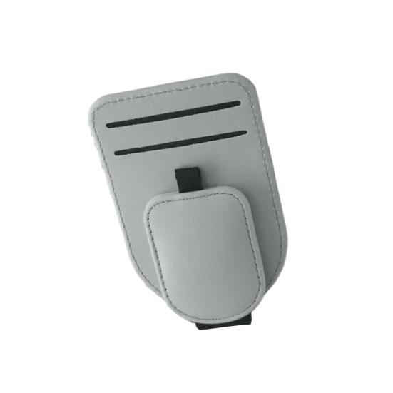 Magnetic Car Glasses Clip, Sunglass Holder for Sun Visor, Driving Sunglasses Clip with Card Holder for Car Interior Accessories