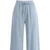 Shop   Women Linen Wide Pants Cool Waist Strap Beige Pic Wpt 11877