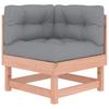 vidaXL Ecksofa mit Kissen Massivholz Douglasie