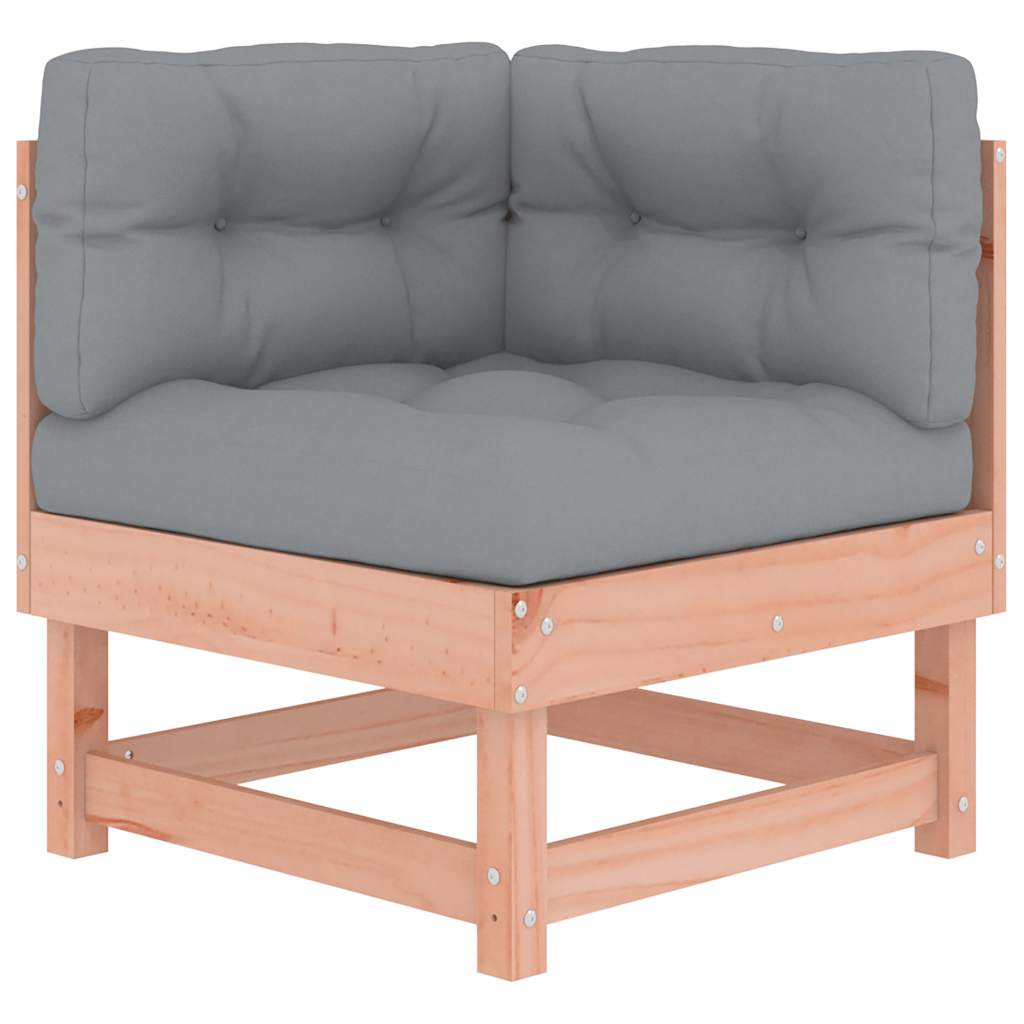vidaXL Ecksofa mit Kissen Massivholz Douglasie