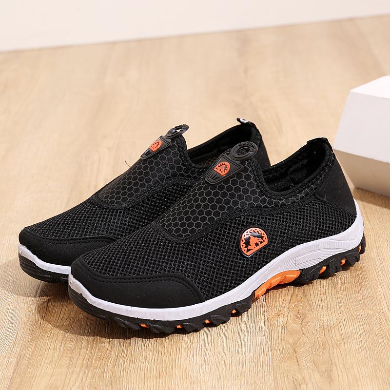 Outdoor hiking shoes mesh shoes men's breathable non-slip wear-resistant sports shoes running shoes casual versatile