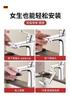 Metal 1440° Rotation Faucet Extender with Filter Scalable Tap Aerator Universal 4 Modes Splash Basin Swivel Robotic Arm Faucets