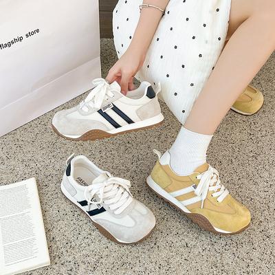 2025 New Spring and Summer New Flat-bottomed Casual Lace-up Sports Comfortable Jogging Shoes Women