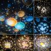 Night Star Projector for Kids, 360° Musical Rotation Night Light + Timer + Pilot + 6 Colors, LED Baby Sky Night Light for Birthday, Christmas