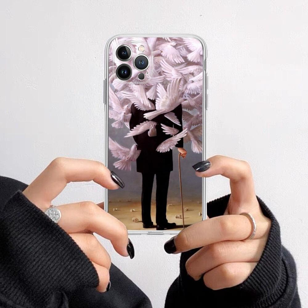 Rene Magritte Phone Case For iPhone 15 14 11 12 13 Mini Pro XS Max Cover 6 7 8 Plus X XR SE 2020 Funda Shell