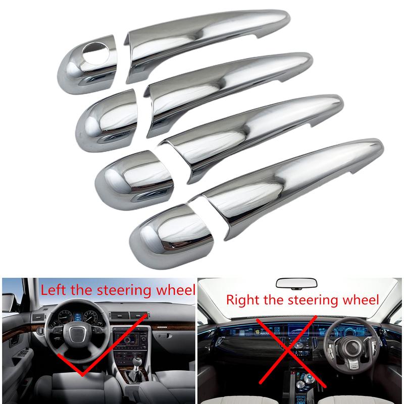 Yifei ABS Chrome Car Accessory For BMW E46 330 330ci M3 1996 - 2005 Door Handle Bowl Cover Trim Paste Style Left-Hand Drive