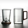 High Borosilicate Glass Tea Separation Cup 500ml Capacity Tea Making Mug  Daily Drinking