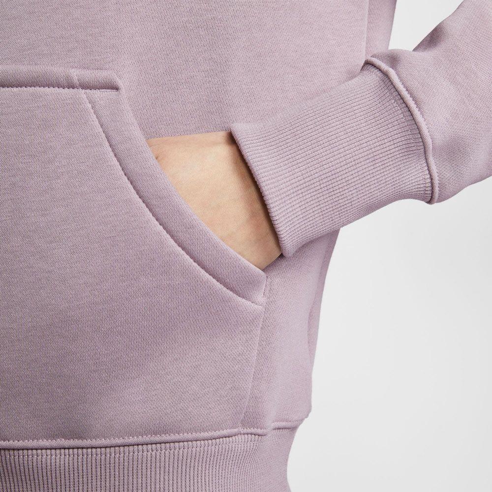 Nike Sweatshirts Women's Light Gray Purple Hooded Moderate Regular HF6840-226