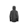 Salomon All-Weather Series Letter Print Waterproof Oil-Resistant Hooded Zip Jacket Unisex Jacket Black C21109