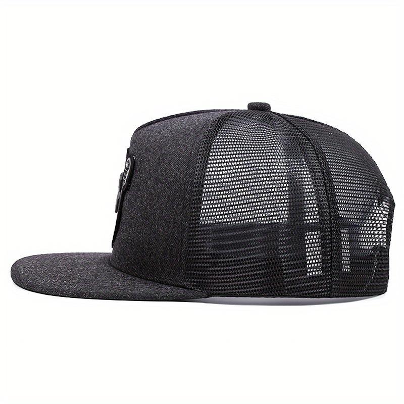 R Letter Icon Men's Baseball Cap for Male Summer Outdoor Adjustable Sports Hip Hop Hat Breathable Mesh Trucker Sunscreen Caps