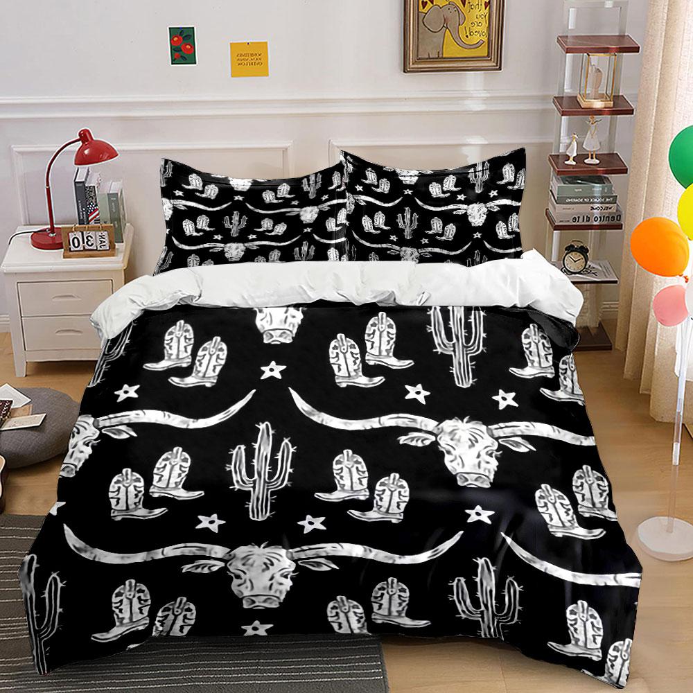 Western spirit's bold charm Bedding sets Duvet covers Pillowcases(1* Duvet Cover 2* Pillowcases without duvet insert)