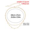 2Pcs/Set Sexy Sequins Belly Waist Chain for Women Summer Bikini Gold Color Multilayer Thin Chain Body Jewelry Y2K Accessories