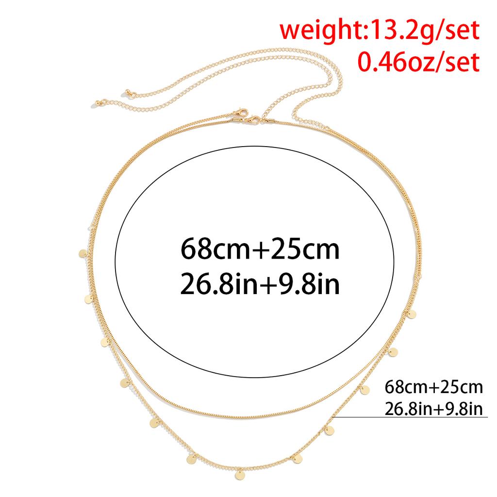2Pcs/Set Sexy Sequins Belly Waist Chain for Women Summer Bikini Gold Color Multilayer Thin Chain Body Jewelry Y2K Accessories