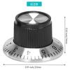 Fresh 4 X Potentiometer Pot Metal Knob With 0-9 Turntable For 6Mm Shaft Knob