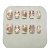 Autumn/Winter Champagne Bling Cat Eye Heart Fireworks Handmade Nails, Internet Celebrity Hot Item