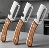 Kitchen Peeler Stainless Steel Vegetable Peeler with Wooden Handle for Peeling and Slicing Fruits and Vegetables Kitchen Tool