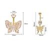 Simple Butterfly Navel Ring For Women Girls  Belly Button Rings Belly Piercing Jewelry Stainless Steel Navel Rings