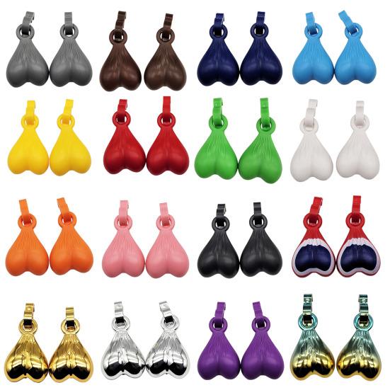 2Pcs Shoe Decorations Creative Shape Polish Surface Waterproof Bright Color Long Lasting Show Unique Charm Resin Sandal Hanging Ornament