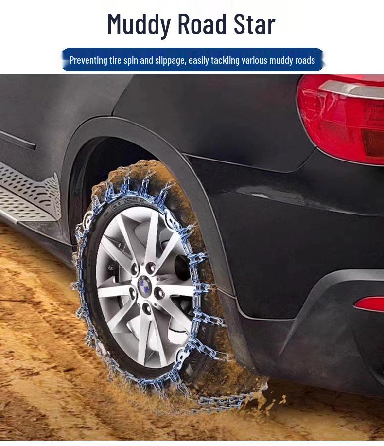 Full Coverage Winter Tire Anti-Skid Snow Chains - Thickened and Encrypted Traction Chains