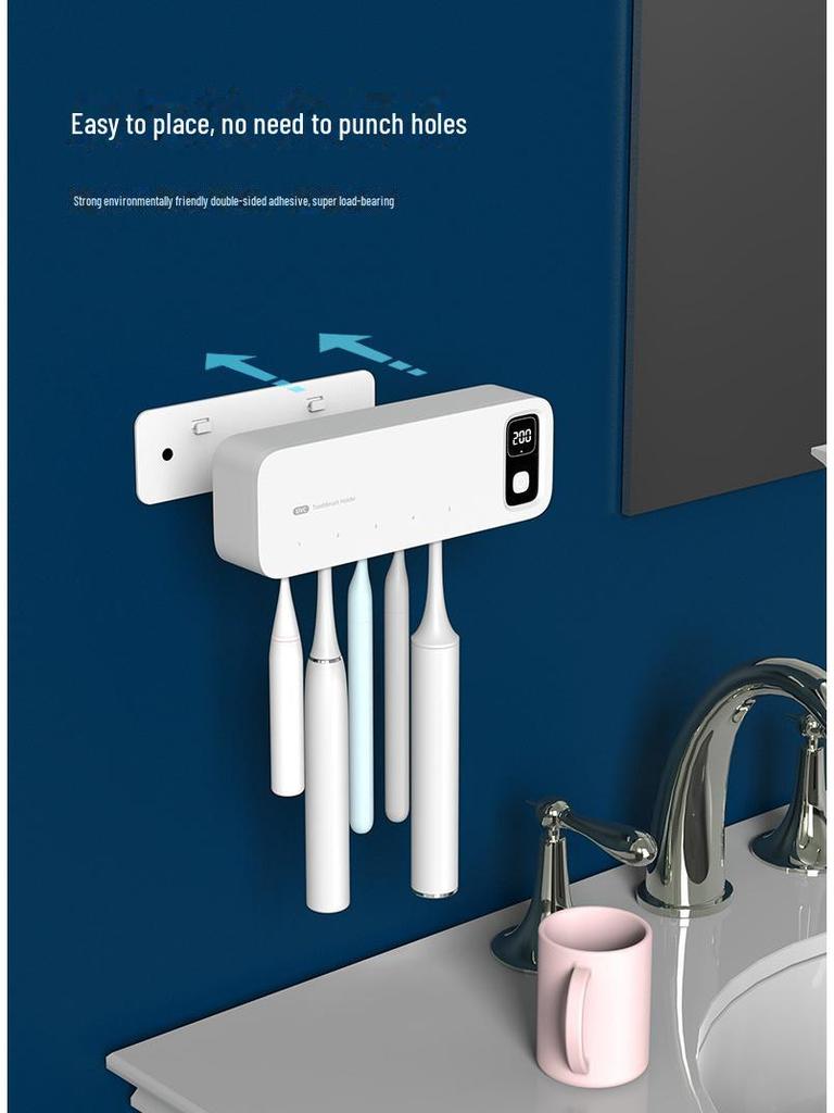 Intelligent UV Tandborststerilisator med Plug-Free Förvaring & Snabb Lufttorkningshållare