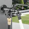 Water Faucet Anti-Freeze Precise Control Tap 2-Way Faucet For Outdoor Garden For Car Washing Flowers Irrigation Pet Grooming
