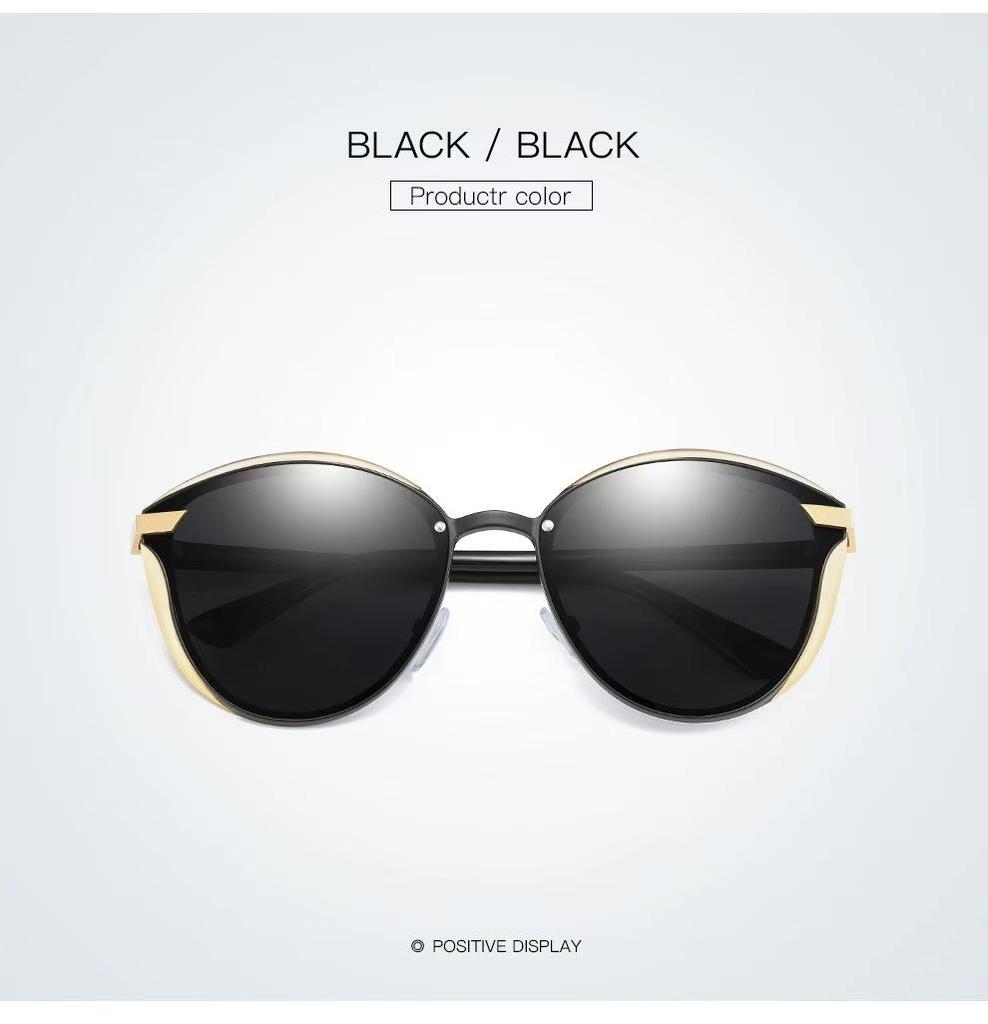 Retro Cat Eye Polarized Sunglasses: European and American Fashion with UV Protection
