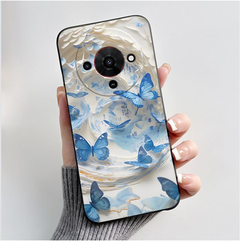 Cute Cartoon Case For ZTE Blade A76 5G Z2469N Capa Funda Printing Shell Protective Cover Soft Silicone Black Casing Coque