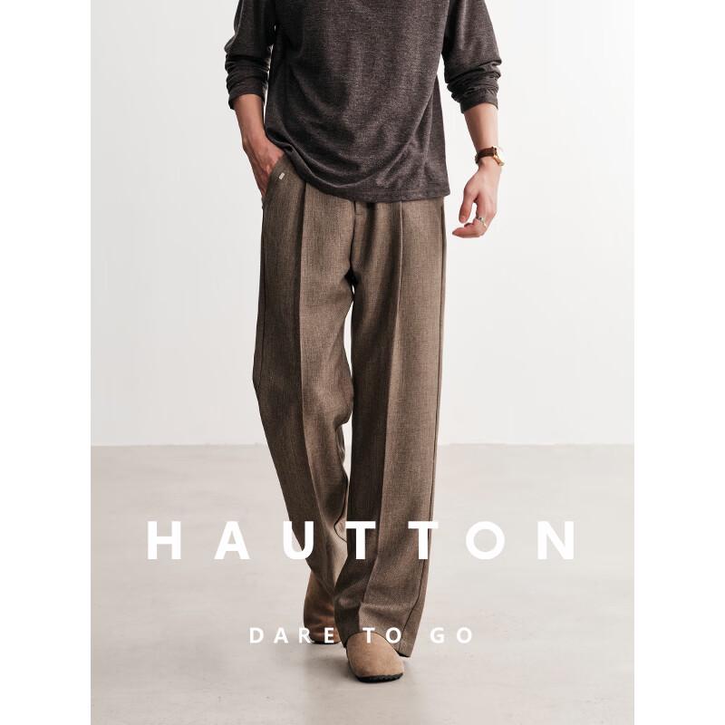 HAUT TON Men s Old Money Style Casual Trousers M