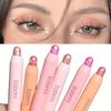 Multicolor Eyeshadow Highlighter Stick Waterproof Smudge-Proof Pearlescent Glitter Finish Eyeshadow Pen Perfect for Eye Makeup and Contouring