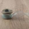 10 yards Rotolo di nastro di organza di colore pieno con bordo ondulato a coda di pesce per bouquet di fiori, regali, confezioni, decorazioni per feste di nozze