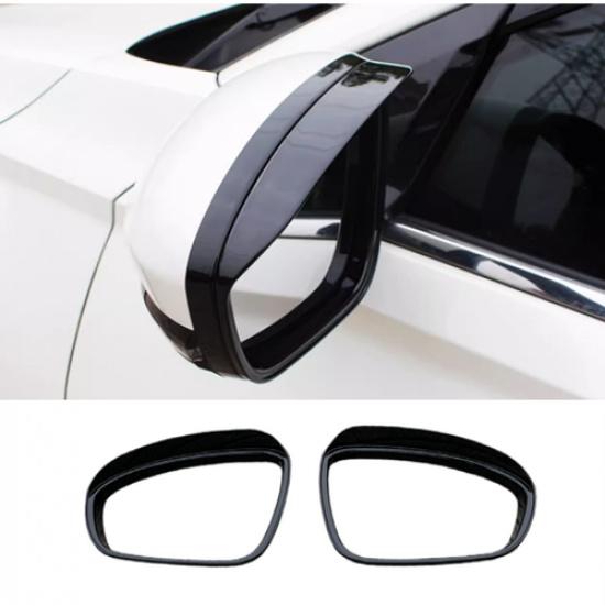 For Nissan Sentra -2025 Bright black Rearview Mirror Rain Eyebrow Trim