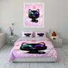 Cute Cat Themed Decoration Set Multiple Sizes Kid'S And Adults' Bedroom Exquisite 3Pc Bedding Set, Gift