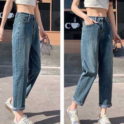 DIMANAF 2025 Spring Women Blue Jeans Pants Female Warm Elastic Basic High Waist Trousers Long Pants