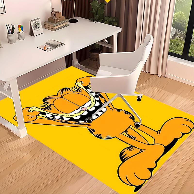 Cute Garfield Printed Absorbent Washable Carpet, Non-Slip Bathroom Mats, Kitchen Rugs, Yoga Mat,Living Room Entrance, Camping Picnic Rugs