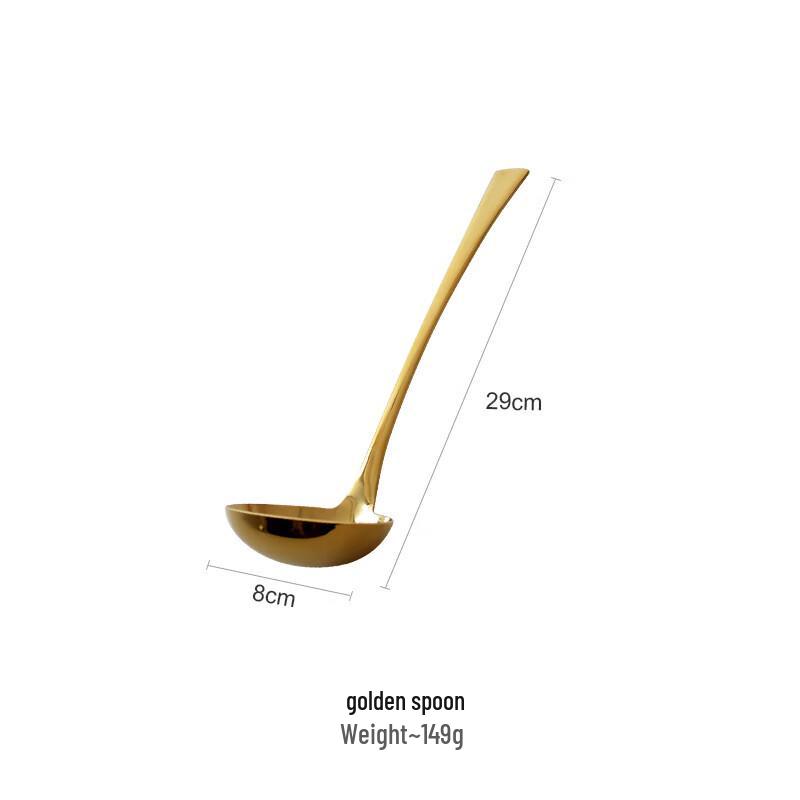 

Cmaos Горячий горшок из нержавеющей стали с золотым покрытием: Шумовка и половник