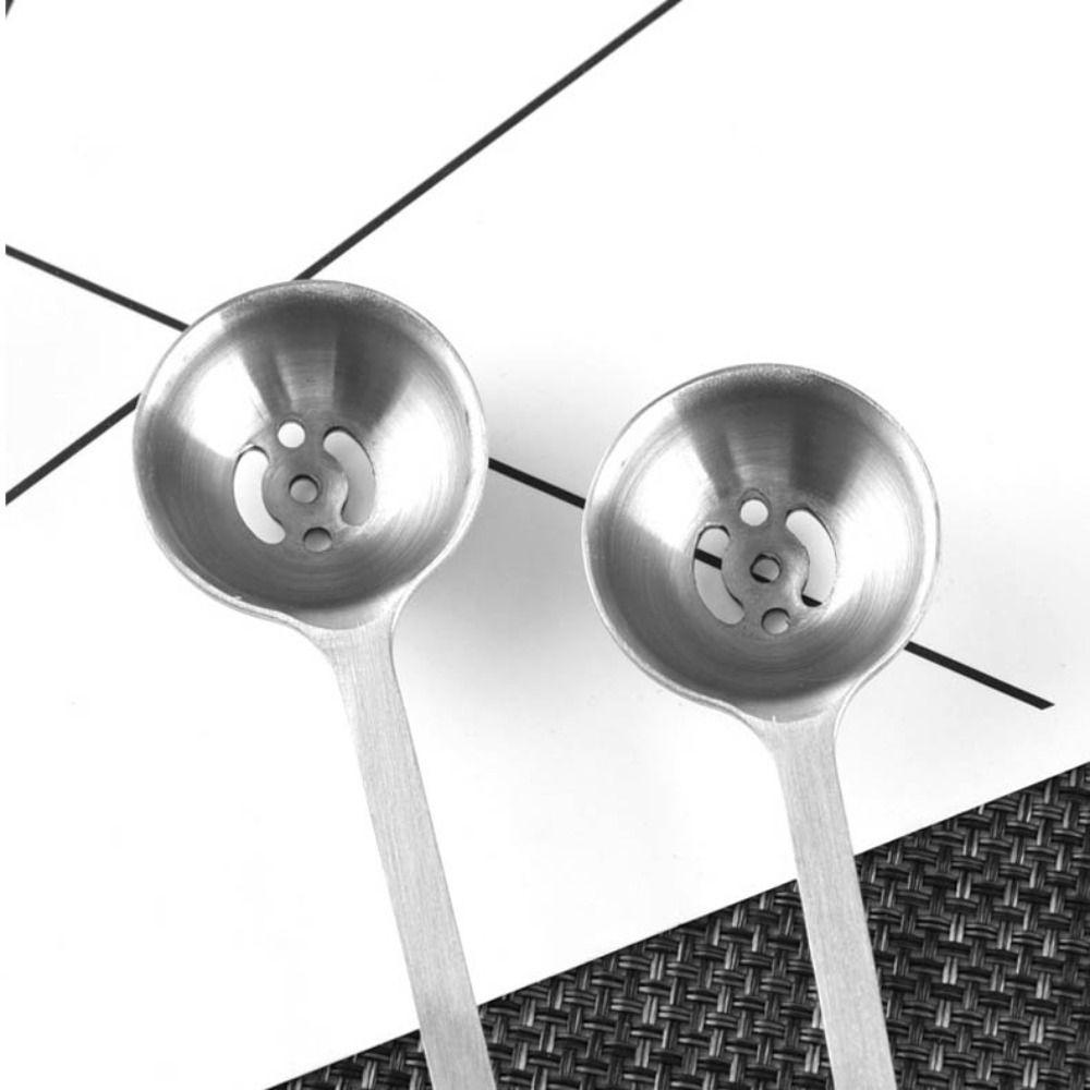 Long Handle Olive Strainer Spoon Stainless Steel Pickle Spoons Jam Slotted Spoon  Meatball