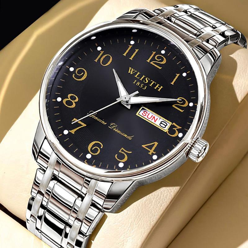 Ceas de mână pentru bărbați de marcă de top, digital, rezistent la apă, cu cuarț, ceasuri de afaceri