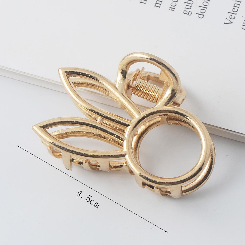 INS Minimalist Metal Claw Hairpin: Small & Medium Retro Hair Clip for European & American Styles, Korean Headwear