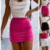 Slim Pleated Sexy Hip Wrap Skirt
