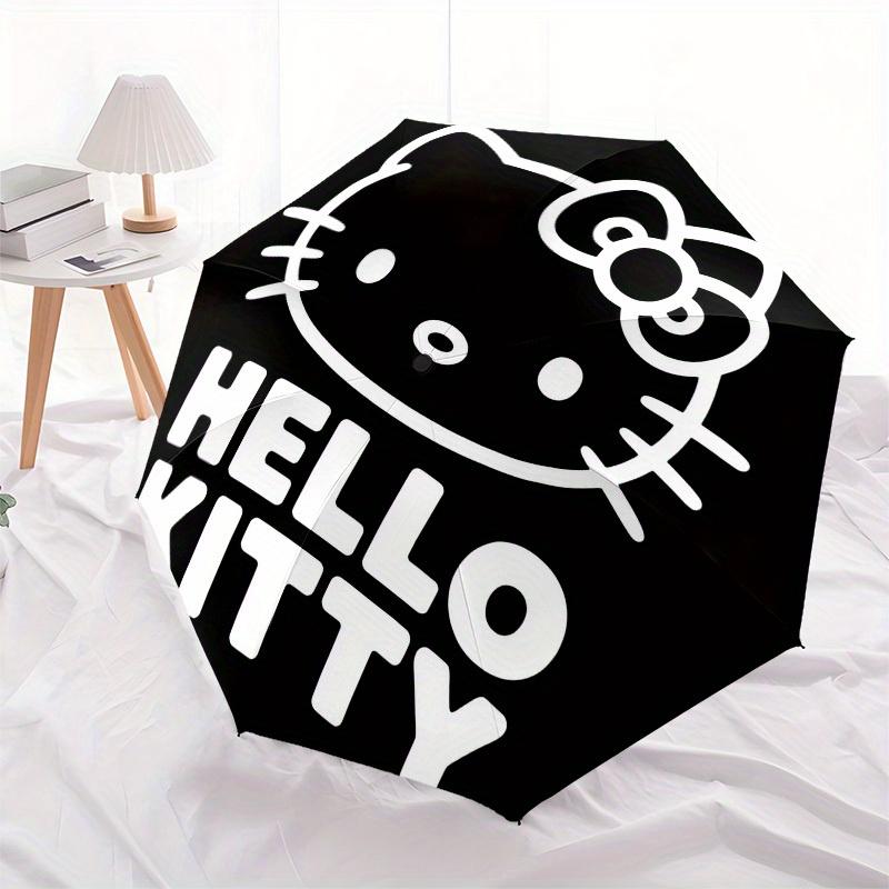 1pc Hello Kitty Sticker Decal Umbrella with Plastic Handle,Suitable for All Seasons Home Travel Outdoor UmbrellaSanlio230