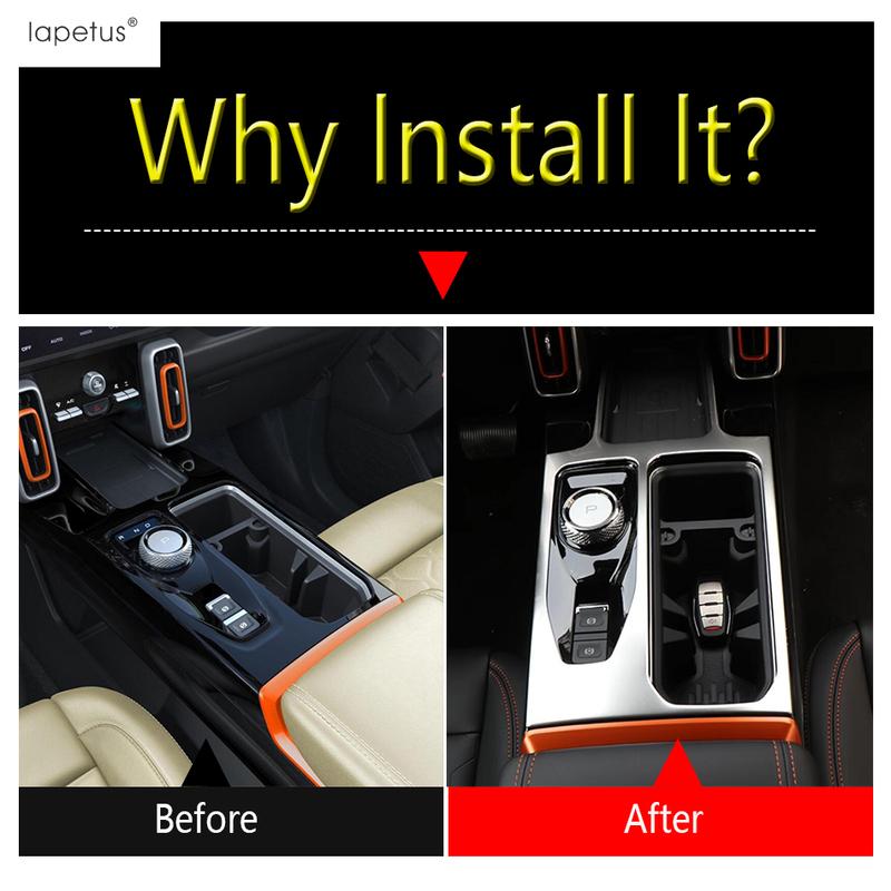Central Control Gear Shift Water Cup Panel / Dashboard Air AC Vent / Window Lift Cover Trim Accessory For Haval Dargo