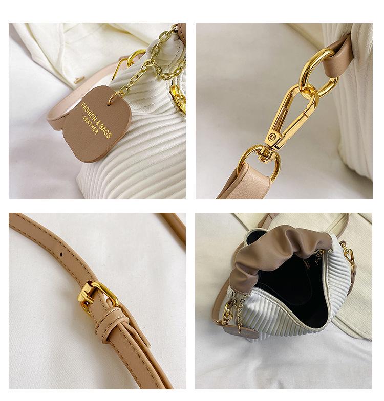 Vertical Stripes Handbag 2025: Stylish and Versatile Shoulder Messenger Bag for Women.