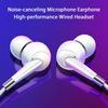 Bekabelde oortelefoon HiFi-geluidskwaliteit In-ear hoofdtelefoon 3,5 mm stekker Bekabelde hoofdtelefoon met microfoon voor muziekoproep Sport